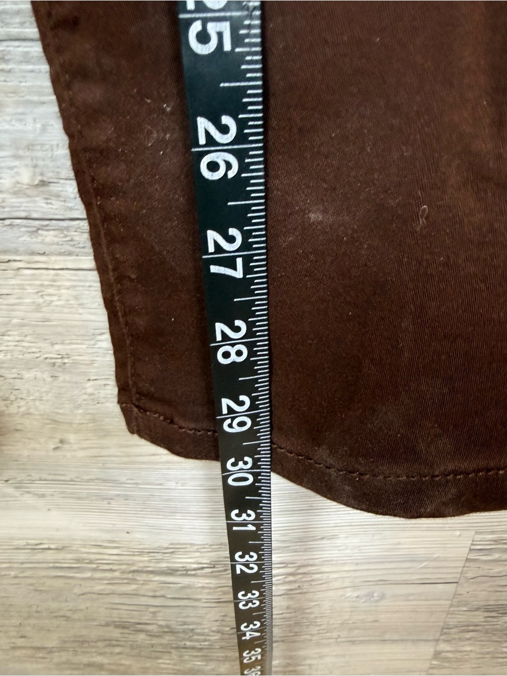 Democracy Absolution Brown Straight Leg Pants Size 10 High Rise Stretch Denim - Picture 4 of 7